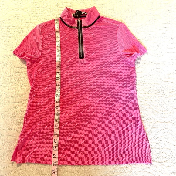 Jamie Sadock Crinkled Zip Neck Golf Shirt - Picture 10 of 12
